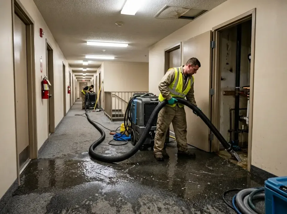 multi-unit-apartment-hallway-f-005 — frequently asked questions, Emergency Burst Pipe Water Extraction & Removal in Portage…